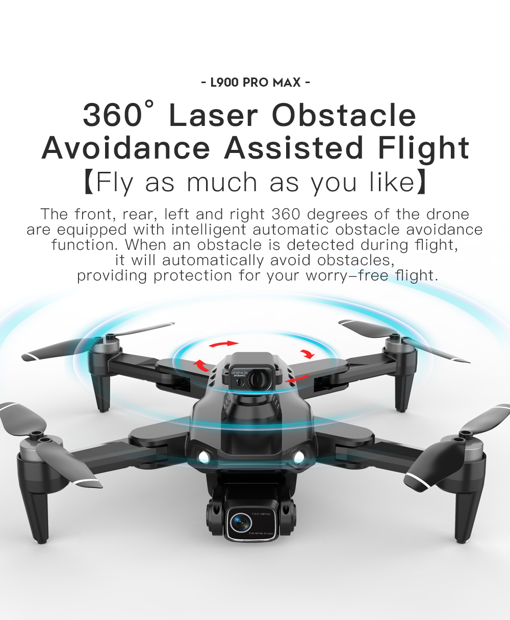 LYZRC L900 PRO MAX Laser obsta - Drone Kit Professional ulasan dan harga
