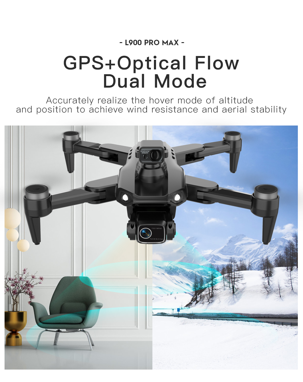 LYZRC L900 PRO MAX Laser obsta - Drone Kit Professional ulasan dan harga